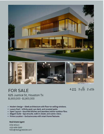Real Estate Marketing Flyer